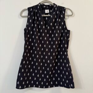 Women’s CAbi Black and White Sleeveless Blouse